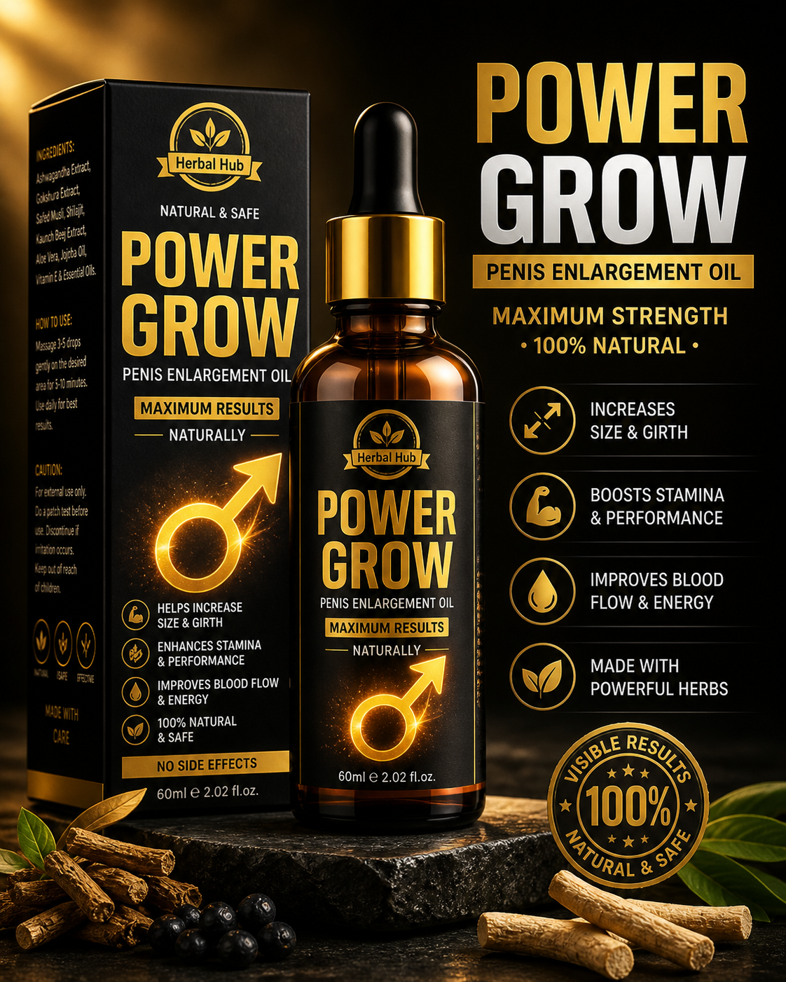 Power Grow Herbal Oil